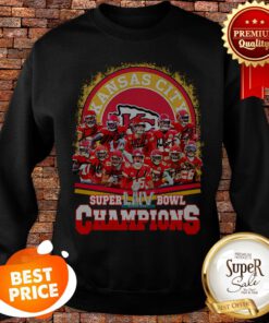 Kansas City Chiefs Logo Signatures Super LIV Bowl Champions 2020 Sweatshirt