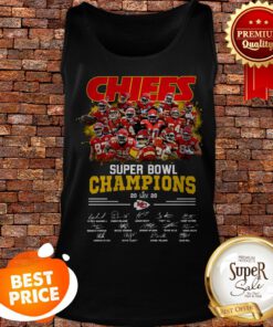 Kansas City Chiefs Super Bowl Champions LIV 2020 Signatures Tank Top