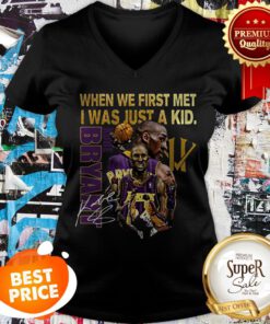 Kobe Bryant When We First Met I Was Just A Kid Signature V-neck