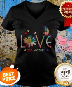 LGBT Butterfly Love One Another V-neck