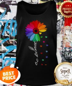LGBT Sunflower Choose Kindness Colorful Be Kind Tank Top