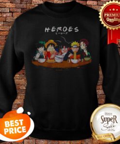 Mashup Heroes Characters Anime Eat Together Sweatshirt