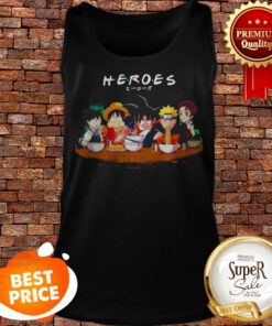 Mashup Heroes Characters Anime Eat Together Tank Top
