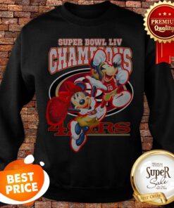 Mickey Minnie Mouse Super Bowl LIV Champions San Francisco 49ers Sweatshirt