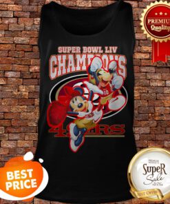 Mickey Minnie Mouse Super Bowl LIV Champions San Francisco 49ers Tank Top