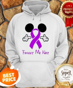 Mickey Mouse Forget Me Not Breast Cancer Awareness Hoodie