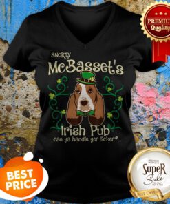 Nice Basset Hound Dog Gifts St Patricks Day V-neck