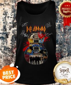 Nice Def Leppard Band Guitarist Signatures Tank Top