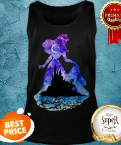 Nice Disney Sleeping Beauty Castle Silhouette Graphic Tank Top