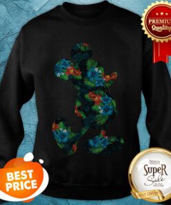 Nice Disney Tropical Mickey Print Sweatshirt