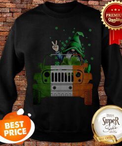 Nice Gnome Driving Jeep Car St. Patrick’s Day Sweatshirt