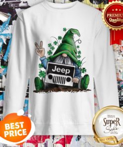Nice Gnomie Jeep Logo Happy St. Patrick’s Day Sweatshirt