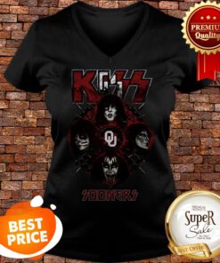 Nice Kiss Mashup Oklahoma Sooners Logo V-neck