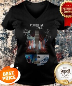 Nice Porcupine Tree Guitar Signatures V-neck