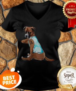 Nice Tattoos Boxer I Love Mom V-neck