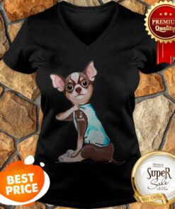 Nice Tattoos Chihuahua I Love Mom V-neck