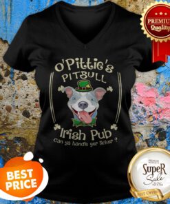 O’ Pittie’s Pitbull Irish Pub Can Ya Handle Yer Licker V-neck