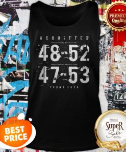 Official Acquitted 48 52 47 53 Trump 2020 Tank Top