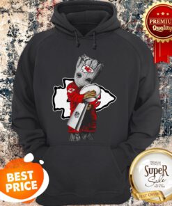 Official Baby Groot Hug Kansas City Chiefs Super Bowl Hoodie