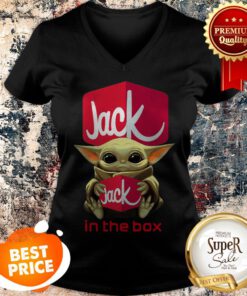 Official Baby Yoda Hug Jack In The Box Star Wars V-neck