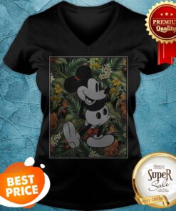 Official Disney Tropical Mickey Mouse V-neck