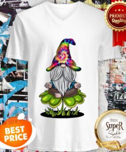 Official Hippie Gnome Happy St Patrick’s Day V-neck