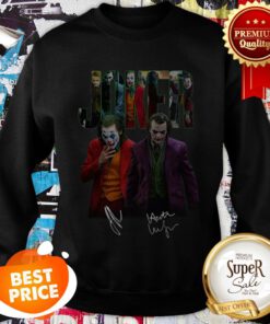 Official Joker All Movies Signatures Sweatshirt