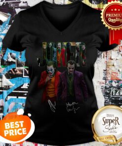 Official Joker All Movies Signatures V-neck