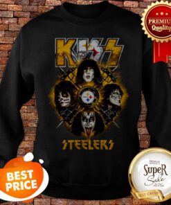 Official Kiss Mashup Pittsburgh Steelers Logo Sweatshirt
