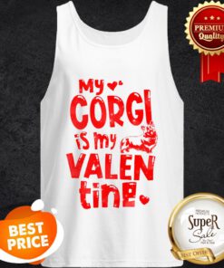 Official My Corgi Is My Happy Valentine’s Day Tank Top