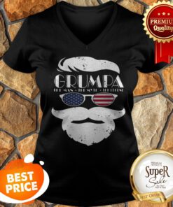 Official Trump Grumpa The Man The Myth The Legend V-neck