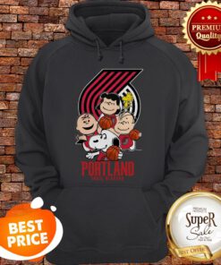 Peanut Characters Mashup Portland Trail Blazers Hoodie