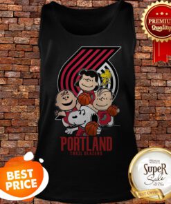 Peanut Characters Mashup Portland Trail Blazers Tank Top