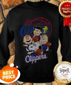 Peanuts Characters Mashup Los Angeles Clippers Sweatshirt