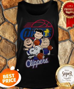 Peanuts Characters Mashup Los Angeles Clippers Tank Top