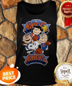 Peanuts Characters Mashup New York Knicks Tank Top