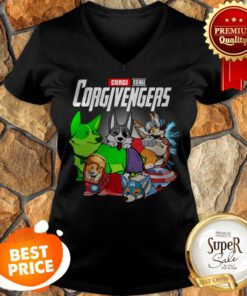 Pembroke Welsh Corgi Corgivengers Avengers Endgame V-neck