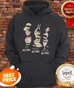 Pinky Star Women’s See No Evil Hear No Evil Speak No Evil Hoodie