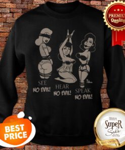 Pinky Star Women’s See No Evil Hear No Evil Speak No Evil Sweatshirt
