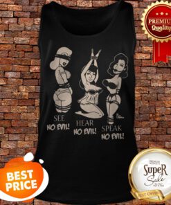Pinky Star Women’s See No Evil Hear No Evil Speak No Evil Tank Top
