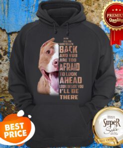 Pit Bull When It Is Too Hard To Look Back And You Are Too Afraid Hoodie