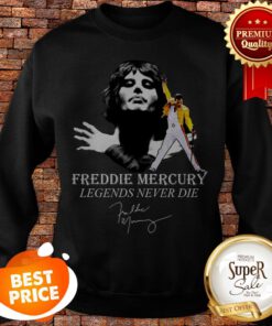 Queen Freddie Mercury Legends Never Die Signature Sweatshirt