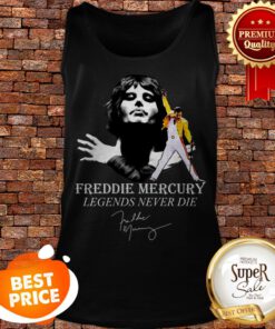 Queen Freddie Mercury Legends Never Die Signature Tank Top