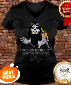 Queen Freddie Mercury Legends Never Die Signature V-neck