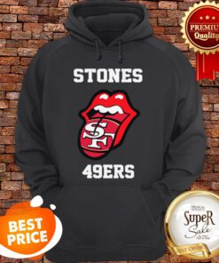 Rolling Stones 49ers And San Francisco 49ers Logo Hoodie