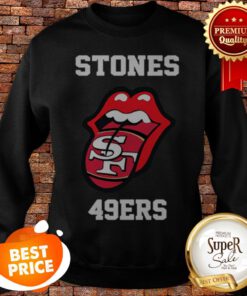 Rolling Stones 49ers And San Francisco 49ers Logo Sweatshirt