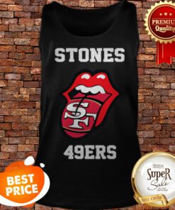 Rolling Stones 49ers And San Francisco 49ers Logo Tank Top