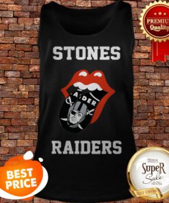Rolling Stones Raiders And Oakland Raiders Logo Tank Top