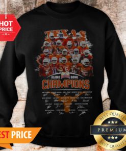 Texas Longhorns Alamo Bowl Champions Signatures Sweatshirt