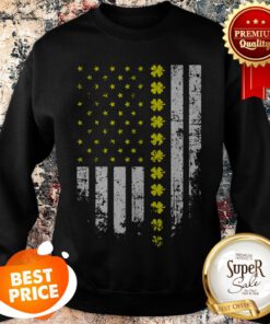 Thin Yellow Line Flag St Patricks Day 2020 Dispatcher Green Sweatshirt